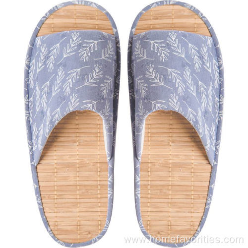 Summer Breathable Thick Bamboo Sole Slippers